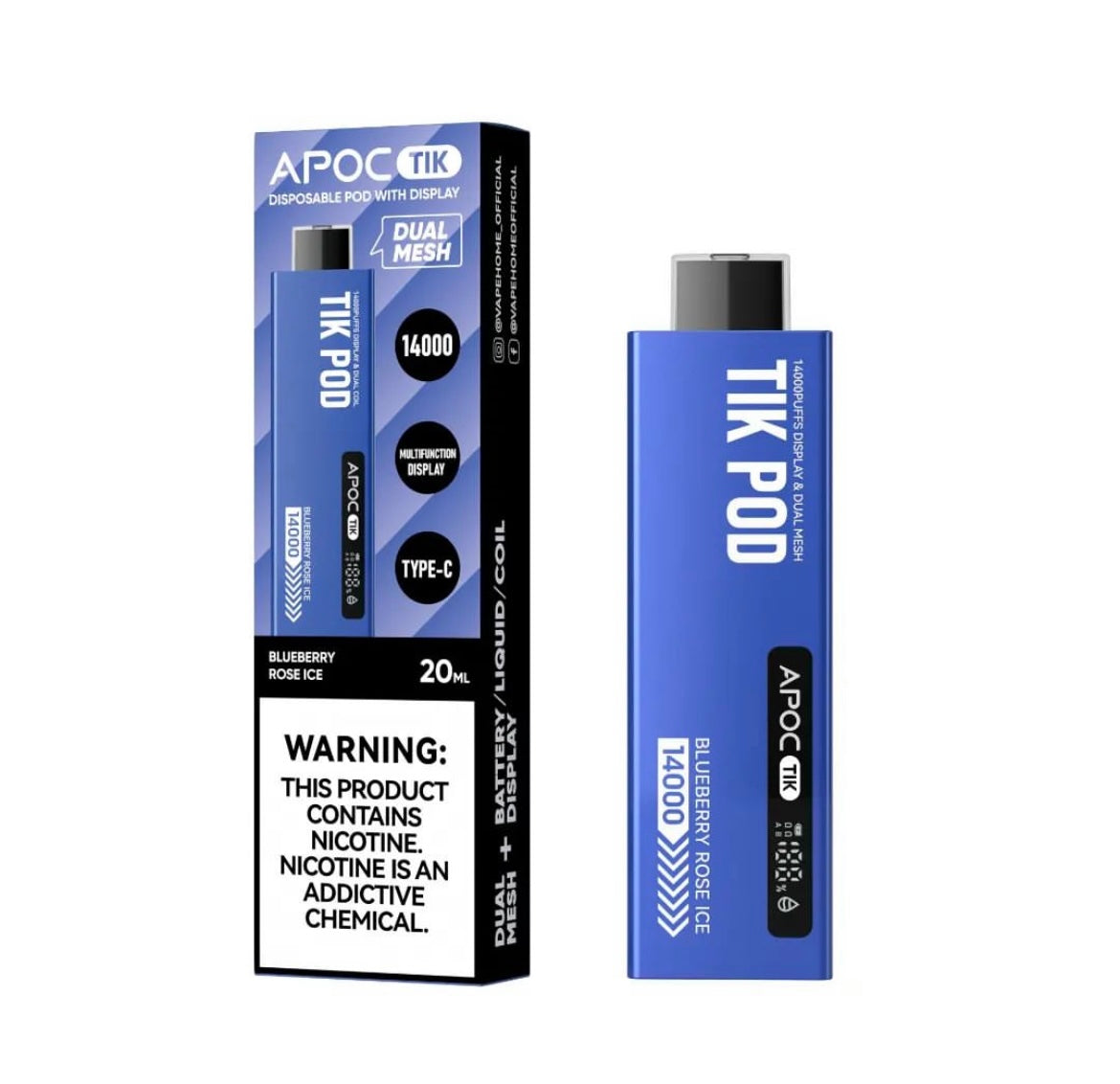 TIK POD - BLUEBERRY ROSE ICE