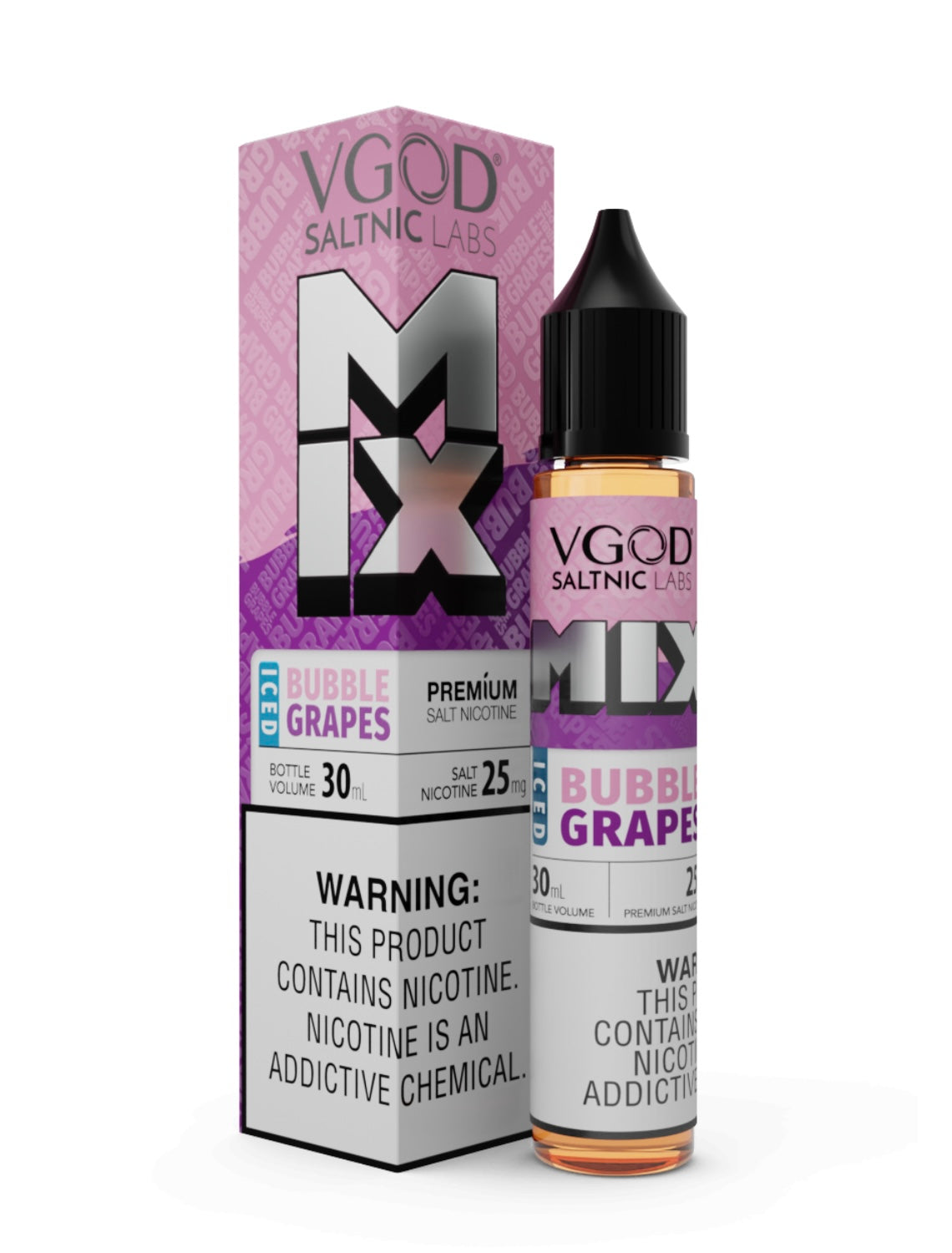 SALTNIC - ICED BUBBLE GRAPES MIX 30ML