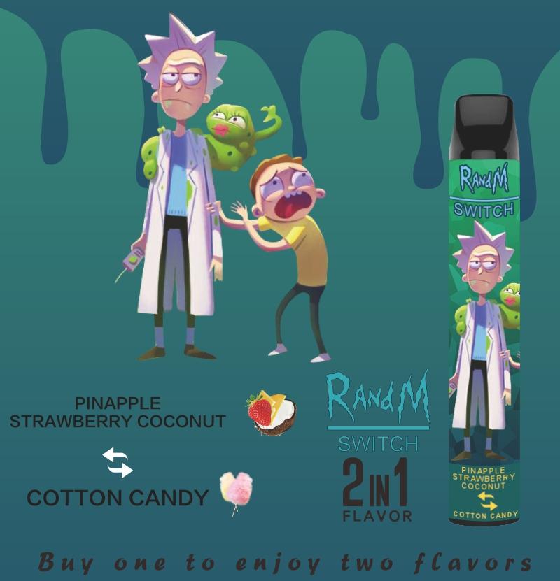 PINAPPLE STRAWBERRY COCONUT & COTTON CANDY - RICK AND MORTY SWITCH